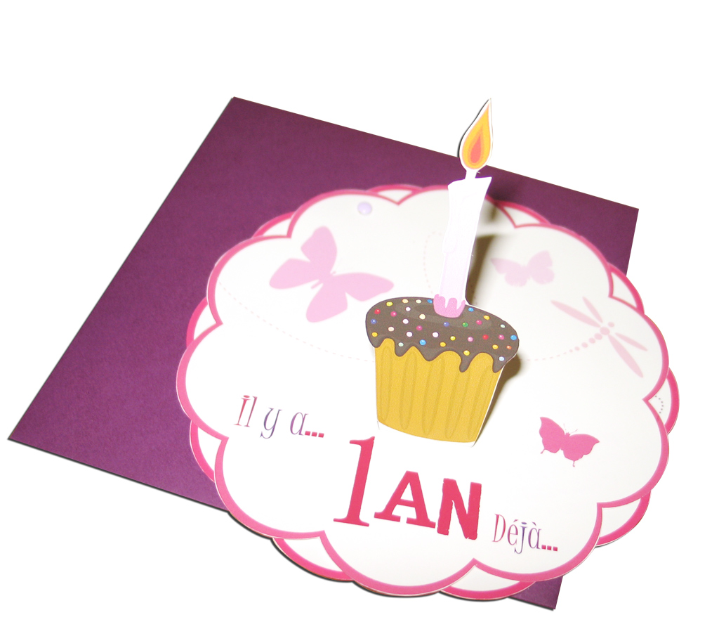 Carte Anniversaire 1 an