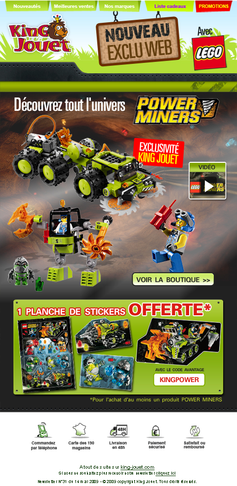 Newsletter King jouet